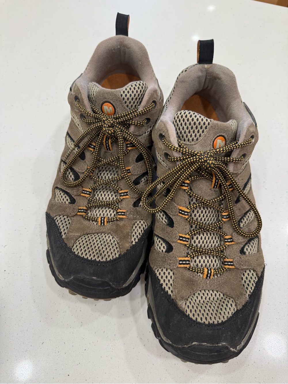 Merrell Walnut and Black Men's Performance Hiking Shoes